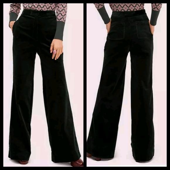 🆕️Kate Spade modern cord deep spruce wide leg - Picture 9 of 9